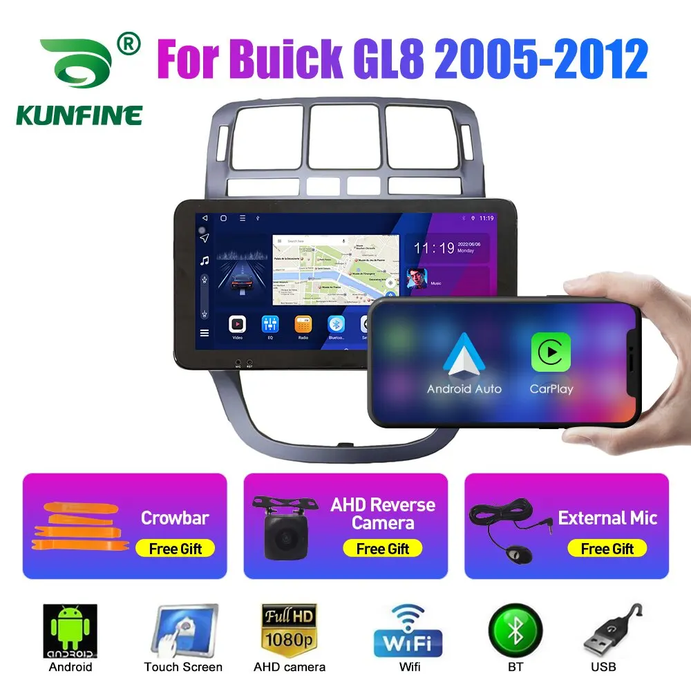 

10,33-дюймовый автомобильный радиоприемник для BUICK Excelle 2005-2012 2Din Android, восьмиядерный автомобильный стерео DVD, GPS-навигатор, плеер QLED, экран Carplay
