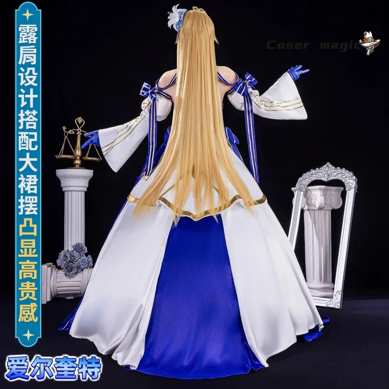 Juego Fate/EXTRA Arcueid Princess V3.0, disfraz de Cosplay, uniforme, fiesta de Carnaval de Halloween, ropa de juego de rol de Navidad