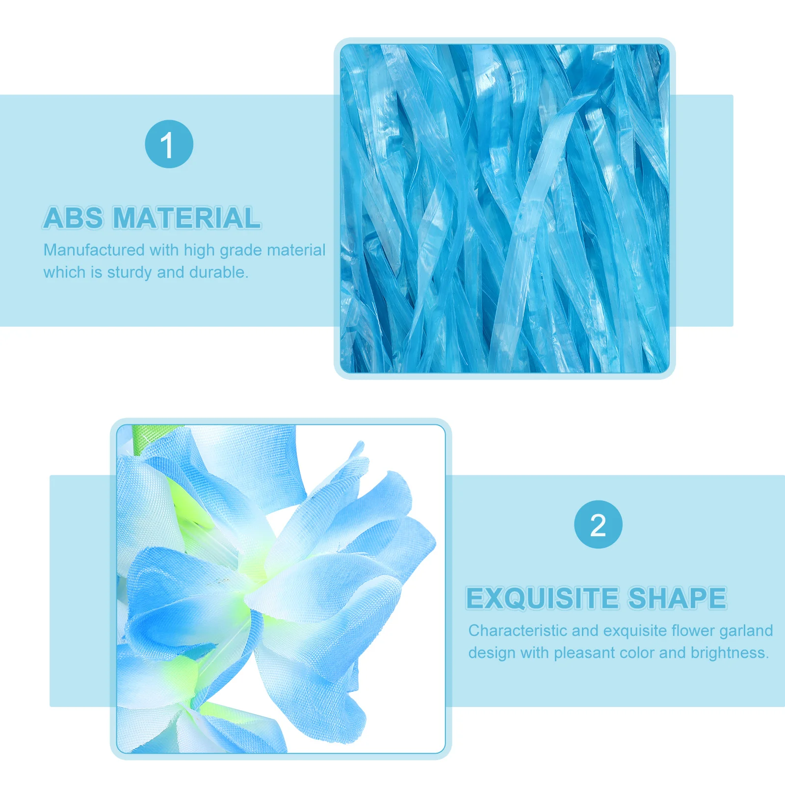 

1Set Luau Grass Skirt Costume Party Accessories Hawaii Garland Beach Seaside Vacation Hawaiian Outfit Photo Prop