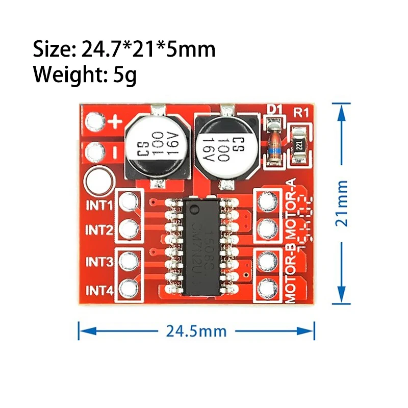 DC Motor Drive Module Reversing PWM Speed Dual H Bridge Stepper Motor Mini Victory L298N