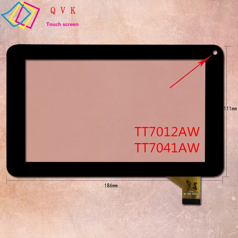 Black 7 inch touch screen for Digma Optima 7.11 7.12 7.4 7.41 7.5 7.7 3G 4G Capacitive touch screen panel repair replacement