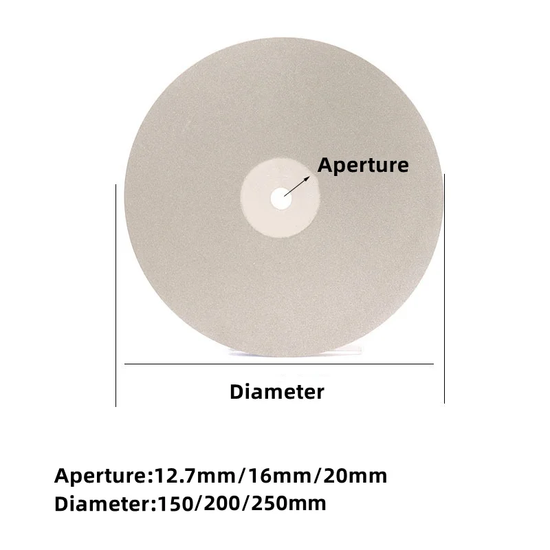 6/8/10 Inches Polishing Disc Flat Lap Grinding Wheel Disc Jade Crystal Stone Glass Laps Tool 46~3000 Grit