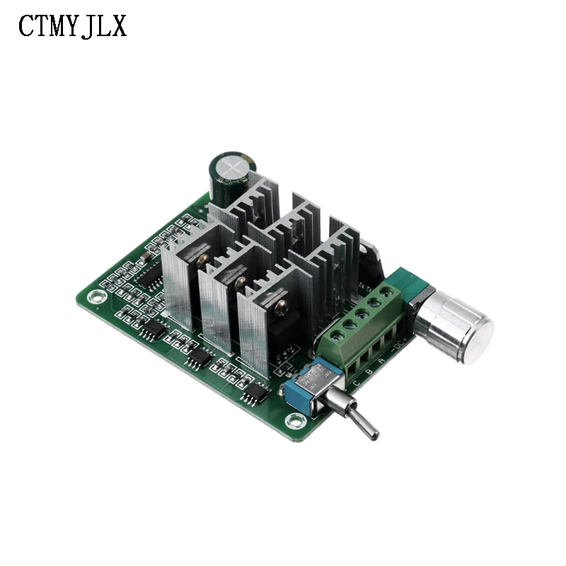 BLDC 3 Phase Brushless Motor Driver Board 15A Violent Explosive Fan Drive Modulation DC 5-36V Forward Reverse Motor Controller