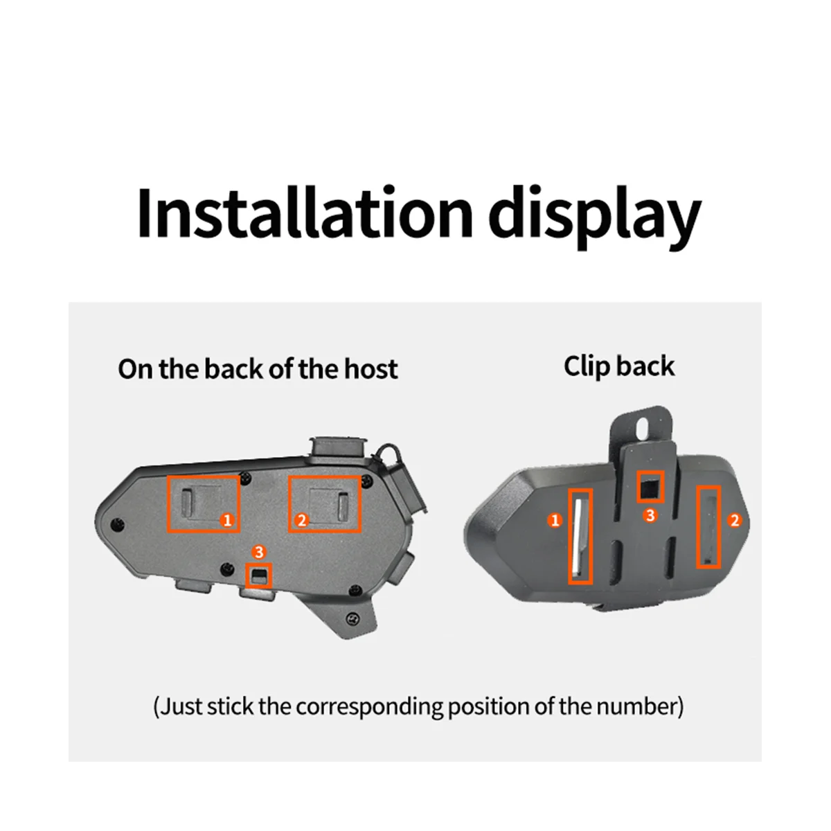 V11 Motorcycle Helmet Bluetooth Headset Portable Smart Waterproof Wireless Noise Cancelling Intercom Headset