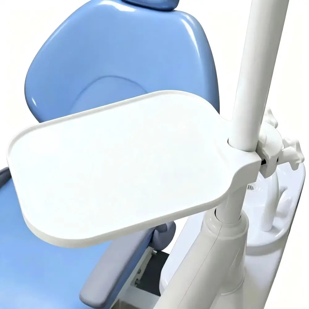 1Pc Dental Chair Plastic Scaler Tray Rotatable Post Mounted Shelf Tray Dental Unit Chair Instrument Storage Accessories