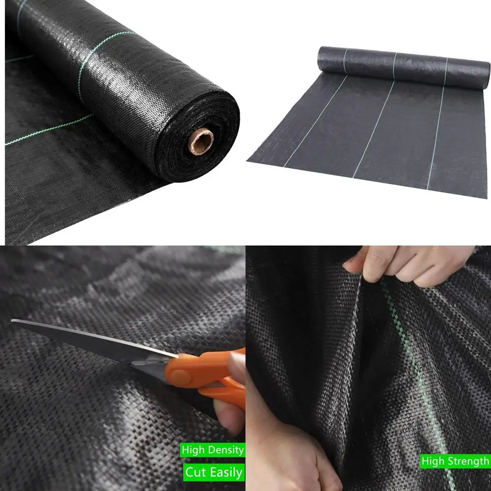 

Прочная агроткань для борьбы с сорняками (3.2 унции) - 0.91 м x 91.44 м, УФ-защита, для садов и ландшафтного дизайна