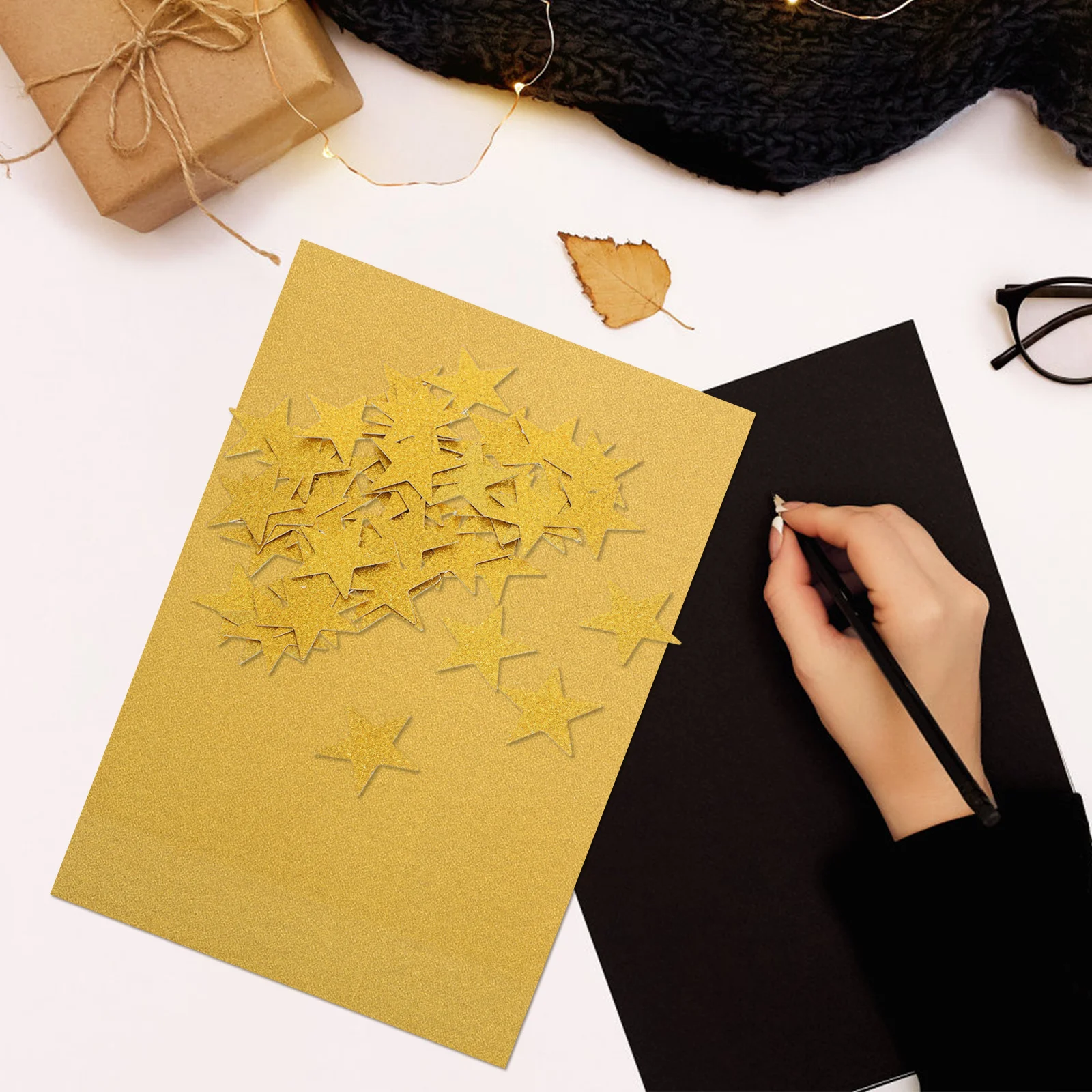 

10 Pcs Scrapbook Glitter Card Stock Paper for Making Material Diy Cards Glittery Craft