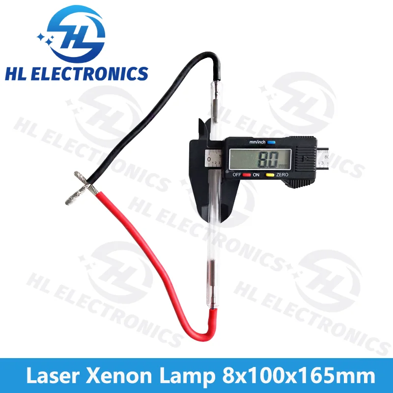 Laser xenon lamp 8x100x165mm for medical and beauty laser equipment