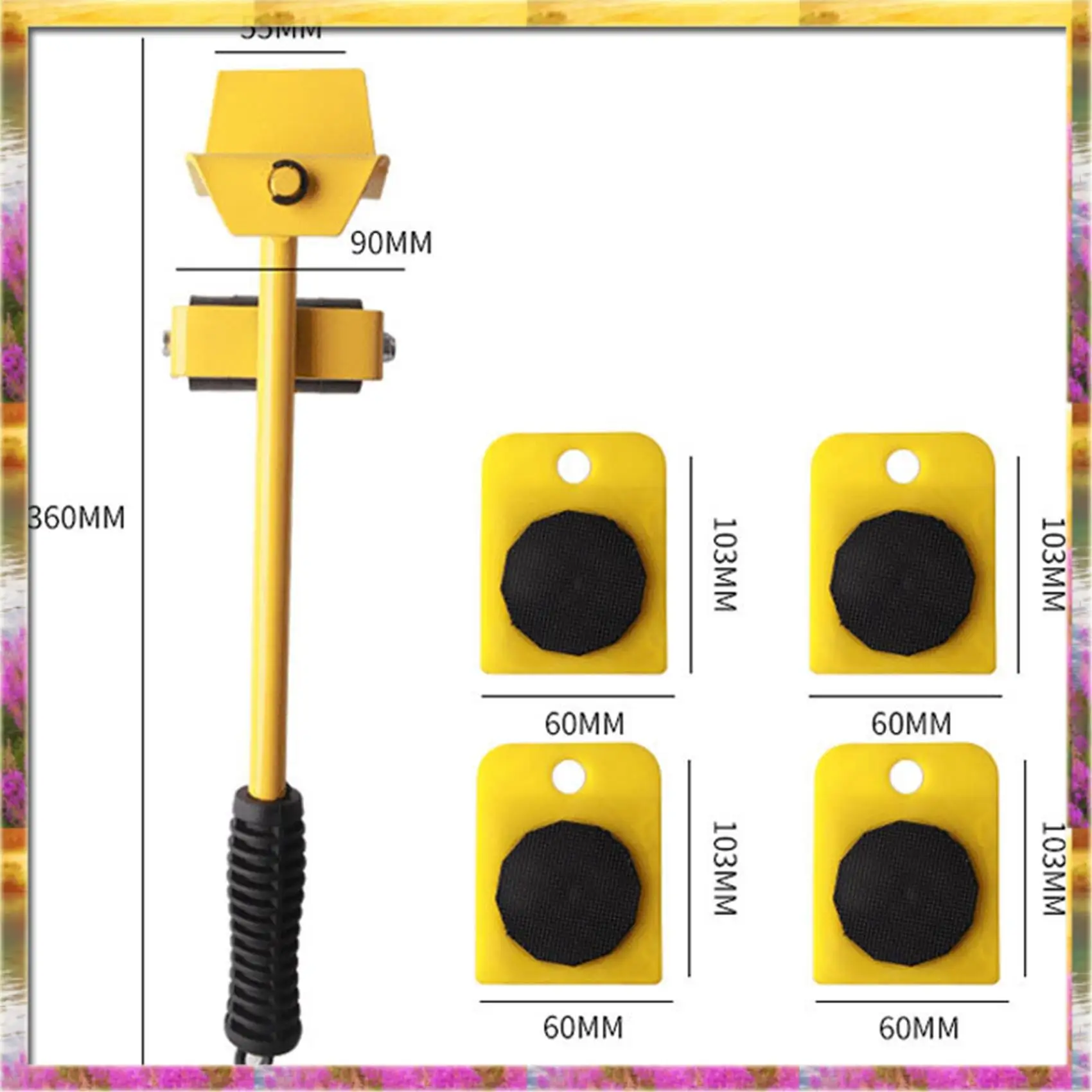Must Have Furniture Sliding Tool Kit, Furniture Mover, Household Appliance Roller, Furniture Lifter