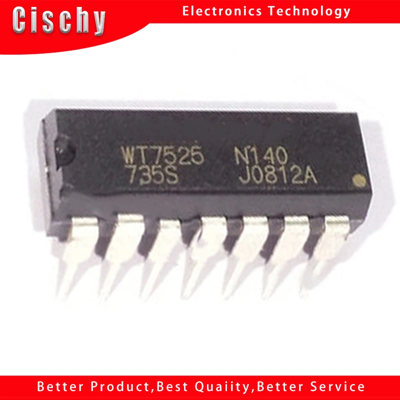 

4pcs/lot WT7525N140 WT7525 DIP-14 In Stock