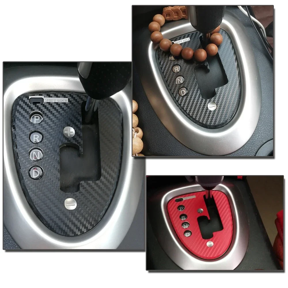 For Nissan Qashqai 2006-2015 J10 Interior Variable age wheel Panel 5D Carbon Fiber Stickers Decals Car styling Accessorie