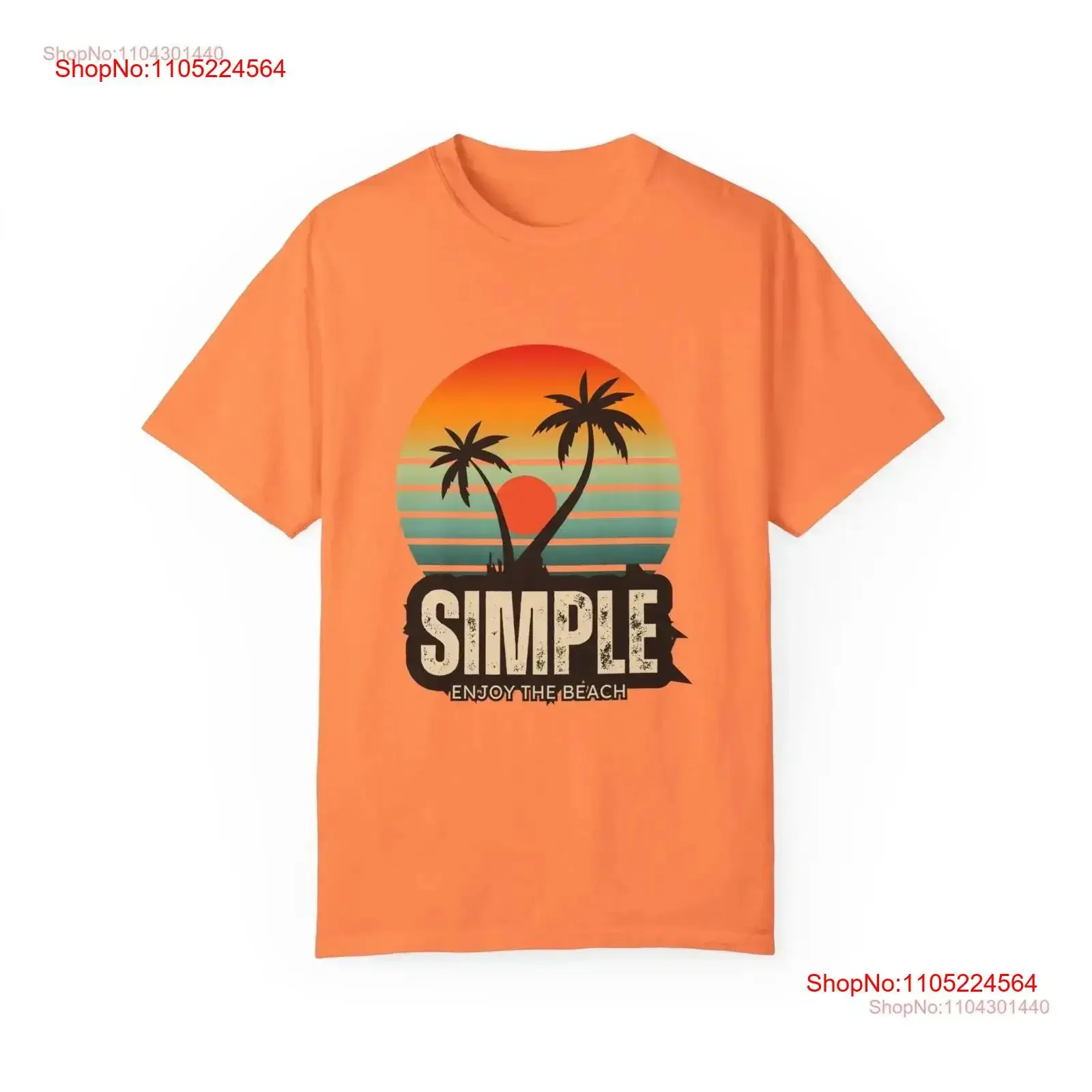

Simple Enjoy The Beach Palm Tree Sun Summer Popular T Shirt Birthday Ideas Garment Dyed vintage Washed Casual designer clothes