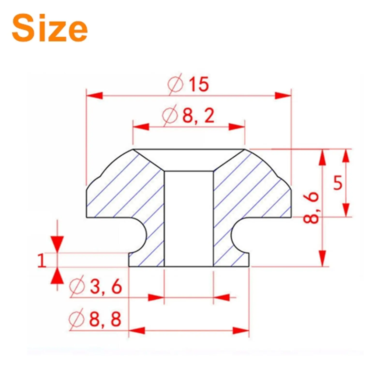 Miwayer 2 pcs Mushroom Head Straplock System Guitar Strap Buttons Quick Change Lock For Electric Bass Acoustic Guitar Ukulele