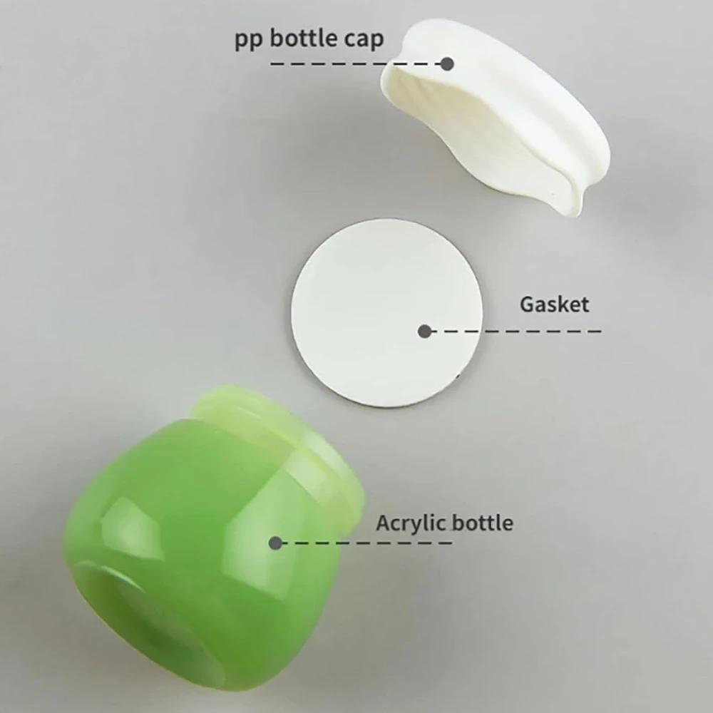 5PCS 10G Acryl Leere Kosmetikdose Nachfüllbare Kosmetikbehälter Tragbare Multifunktions-Reiseflasche für Creme Shampoo Lotion