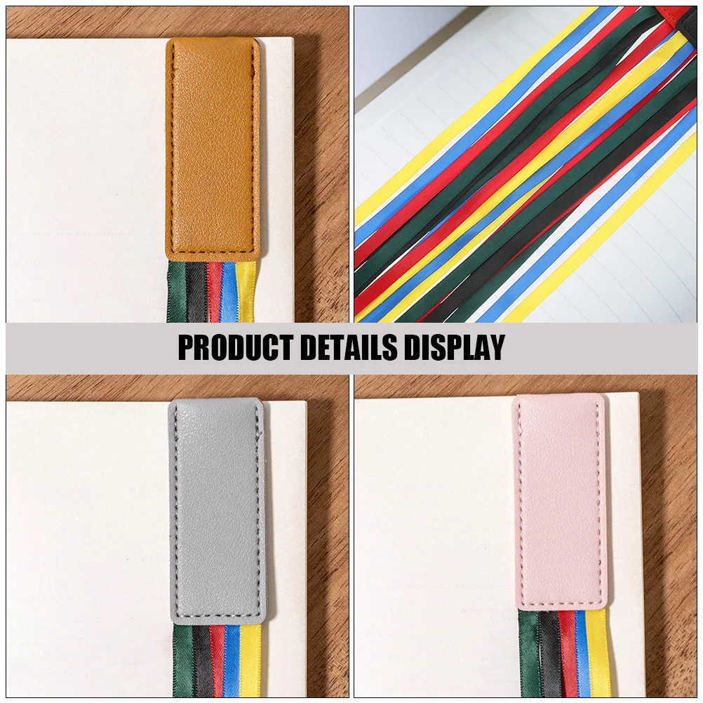 

8Pcs Bookmarks Ribbon Style Reusable Page Markers for Notebooks Journals Functional and Stylish Reading Organization