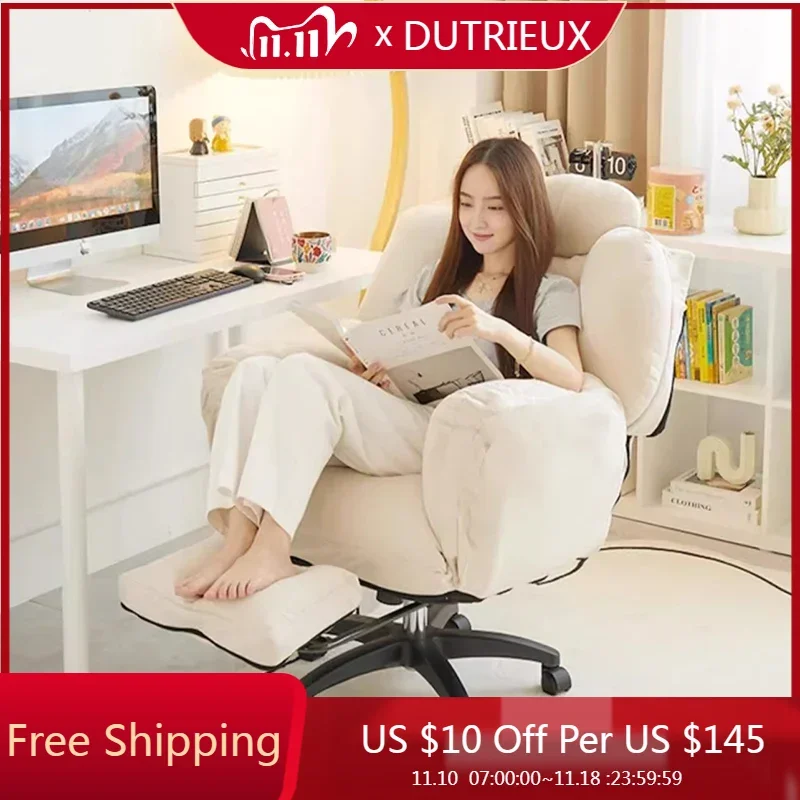 

Swivel Study Office Chair Mobile Arm Ergonomic Desk Vanity Makeup Office Chair Luxury Relaxing Reading Stoel Trendy Furniture