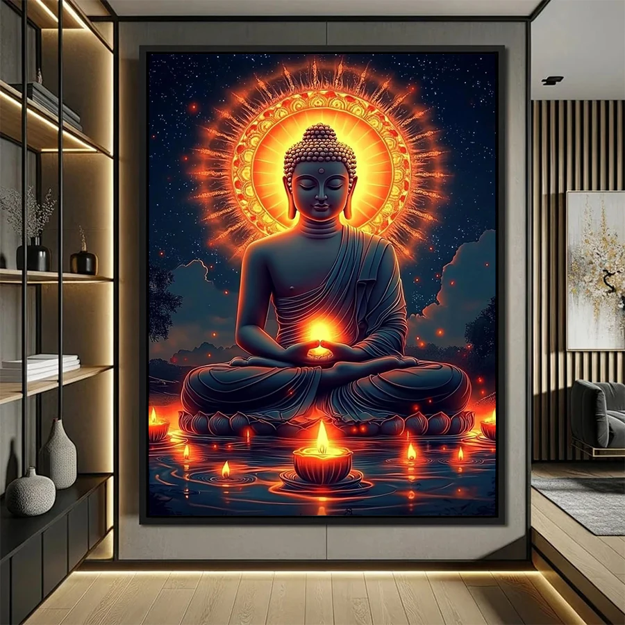 5D DIY Diamond Embroidery Picture Religious Buddha statues Diamond Painting Kit New Cross Stitch Mosaic Wall Art