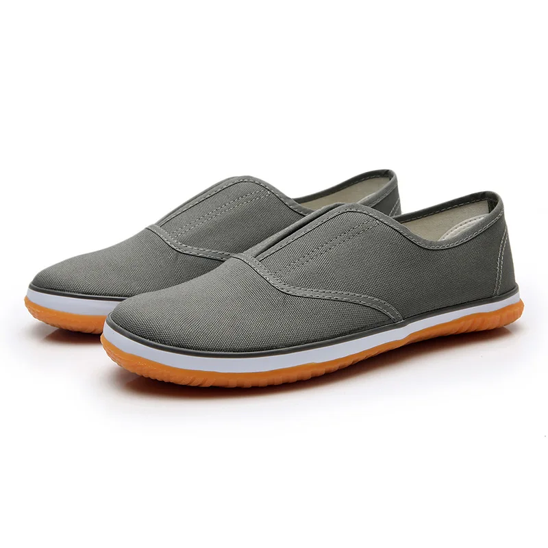 Construction Site Sneakers Deck Work Shoes Labor Protection Cowhide Soft-soled Shoes Breathable and Wear-resistant Rubber Shoes