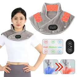 Electric Shoulder Heating Pad for Shoulder 3 Gear Hot Compress Cervical Shawl Neck Back Brace Wrap Thermal Compress Shawl Warmer