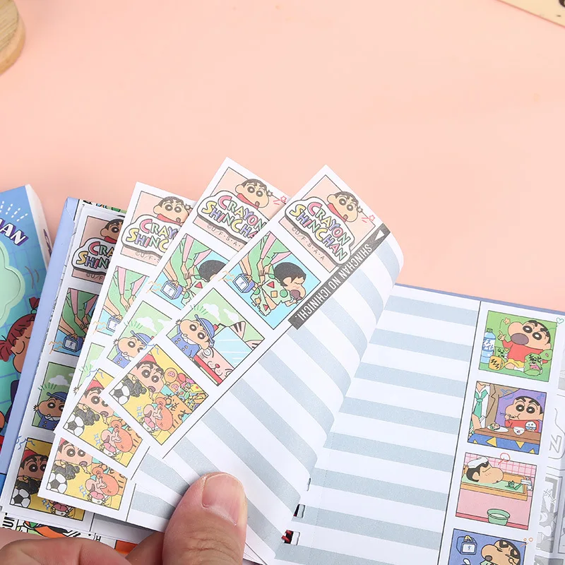 New Cartoon Crayon Shin-Chan Magnetic Notebook Coil Notebook Agenda Weekly Notepad Diary Student Study Supplies Boys Girls Gift view 3