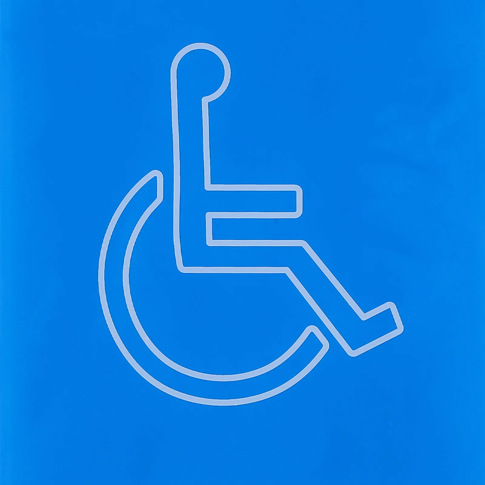 Acrylic Disabled Toilet Sign Large Restroom Door Decal For Wheelchair Accessible Bathroom Office Gym Public Use
