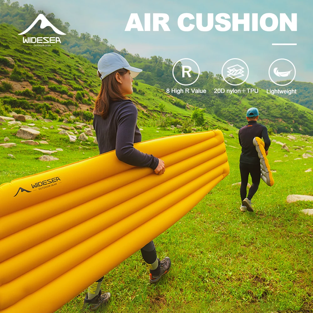 Tapis gonflable de camping en plein air pour maman, portable, stockable, résistant à l'humidité, léger pour la randonnée – Gonflage rapide, compact, résistant à l'eau