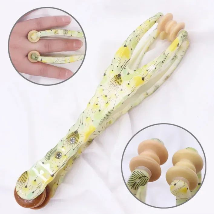 1pc Hand Acupuncture Points Finger Joint Massager Rollers Handheld Massager Relaxation Blood Circulation HealthCare Massage Tool