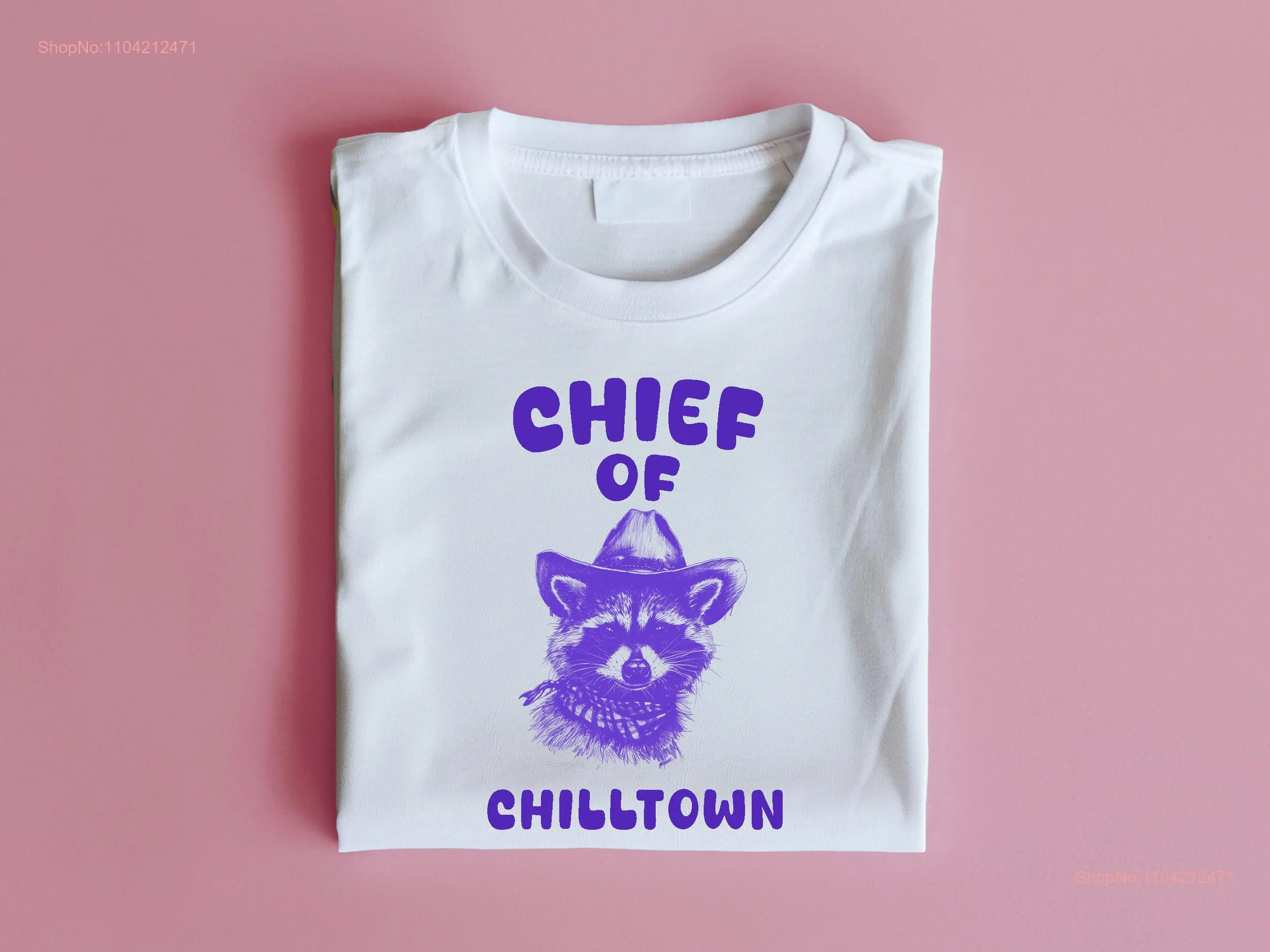 Chief Of Chilltown T Shirt Vintage Funny Gender Neutral Cotton long or short sleeves