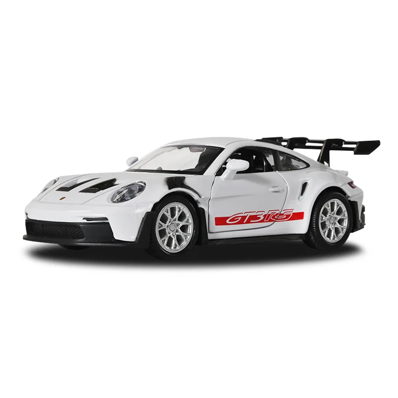 1:36 Porsche 911 992 GT3 RS modèle de voiture de course en alliage moulé sous pression en métal jouet modèle de voiture de sport haute Simulation Collection enfants cadeau