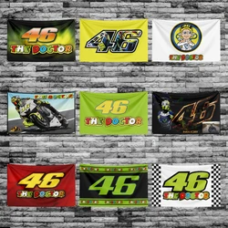 3x5 Ft Motorcycle Racing Doctor Flag Polyester Printing Banner for R-rossi Garage Wall Art Out Door Decoration With Grommets 46