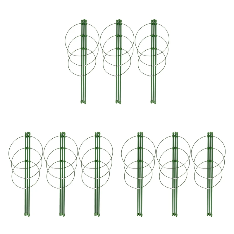 

9X Climbing Plants Support, Garden Trellis Flowers Tomato Cages Stand