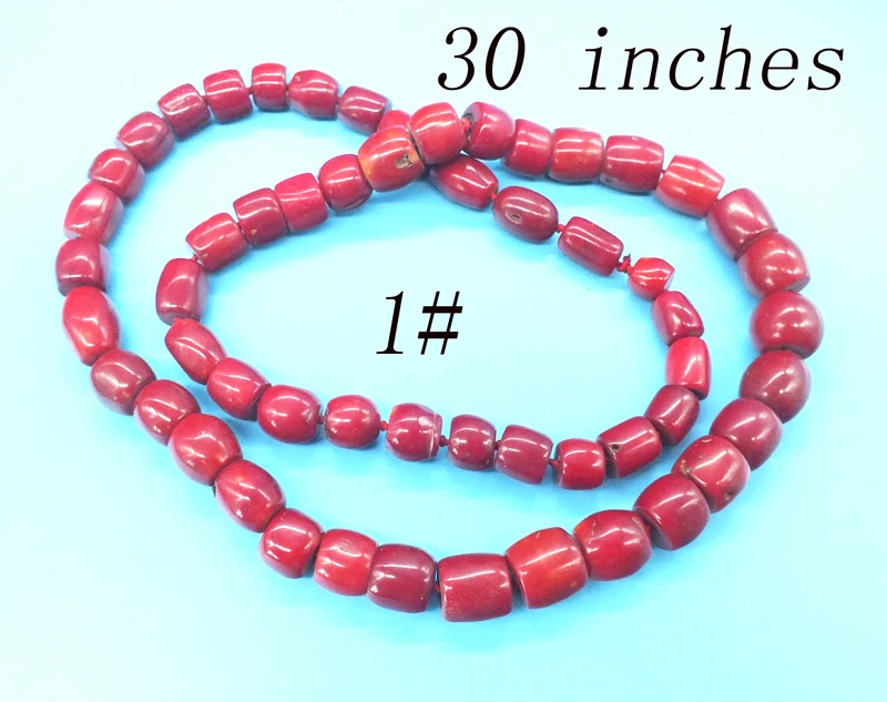 

Classic coral necklace, natural red coral necklace, African men's wedding jewelry