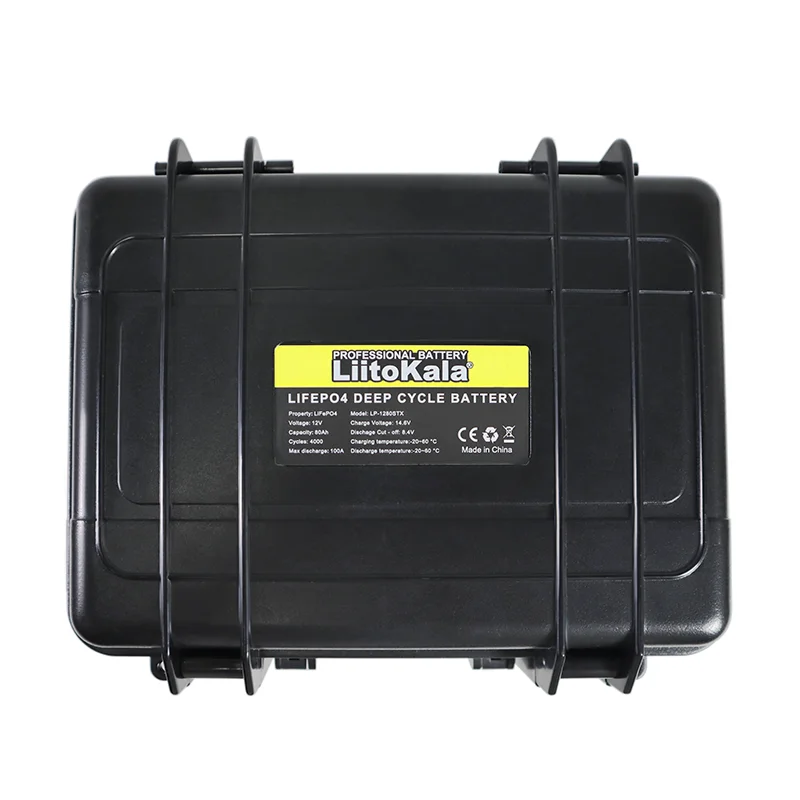 Аккумуляторная батарея LiitoKala, 12,8 В, 80 Ач, 12 В