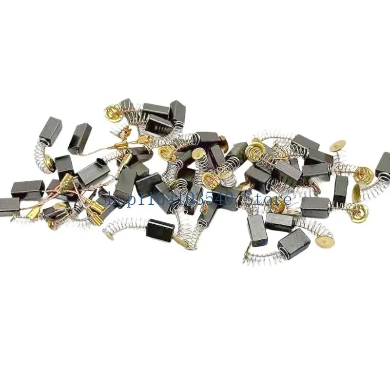 02DC 50Pcs Heavy Duty Carbon Brushes Replacement For Drills Sander Grinder Motor Motor Part Replacement Repair