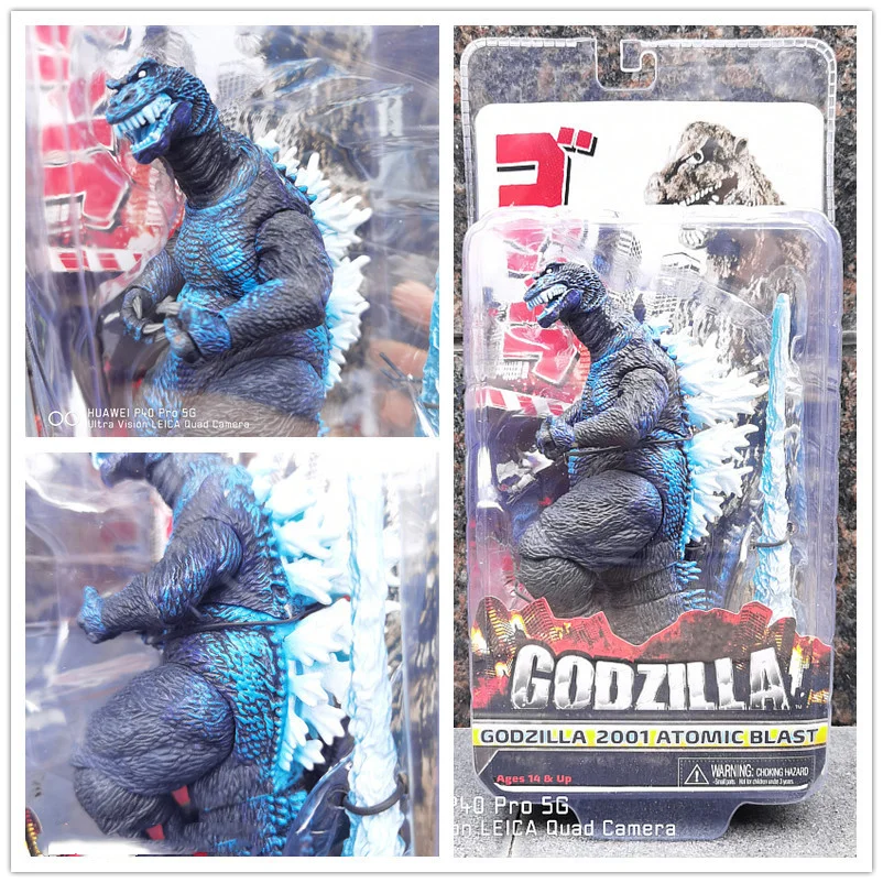 Hot Toys Classic Anime Toy NECA Godzilla 2001 Atomic Attack Edition Spitfire Godzilla Handheld Mobile Toy Model Gift