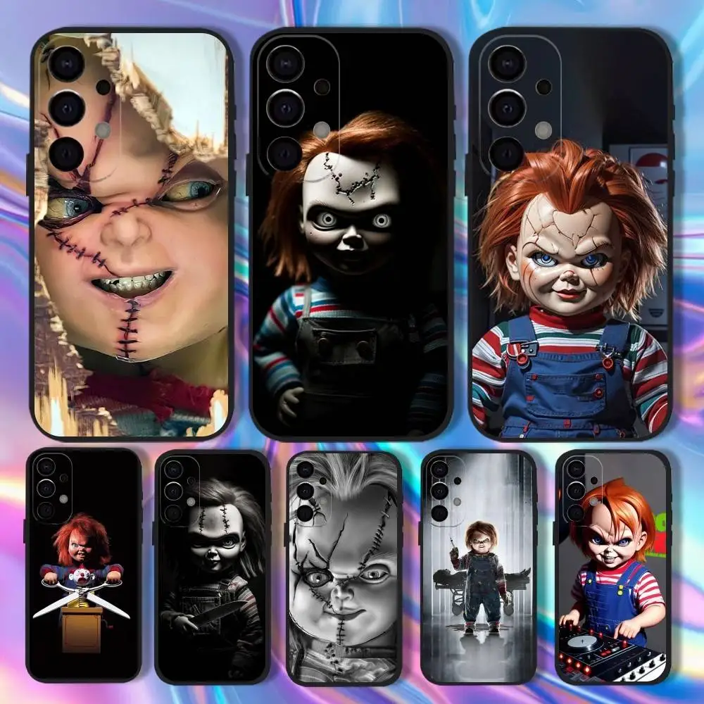 

Chucky Doll Evil Children's Game Phone Case For Samsung S25,S24,S21,S22,S23,S30,Ultra,S20,Plus,Fe,Lite,5G Black Cover
