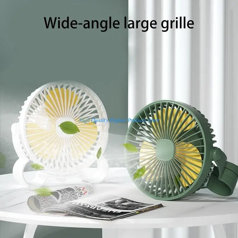 U2JE 1200mah Desk Fan Ceiling Fan Cooling Strong Portable Fan for Desktop Office Table 3 Speeds