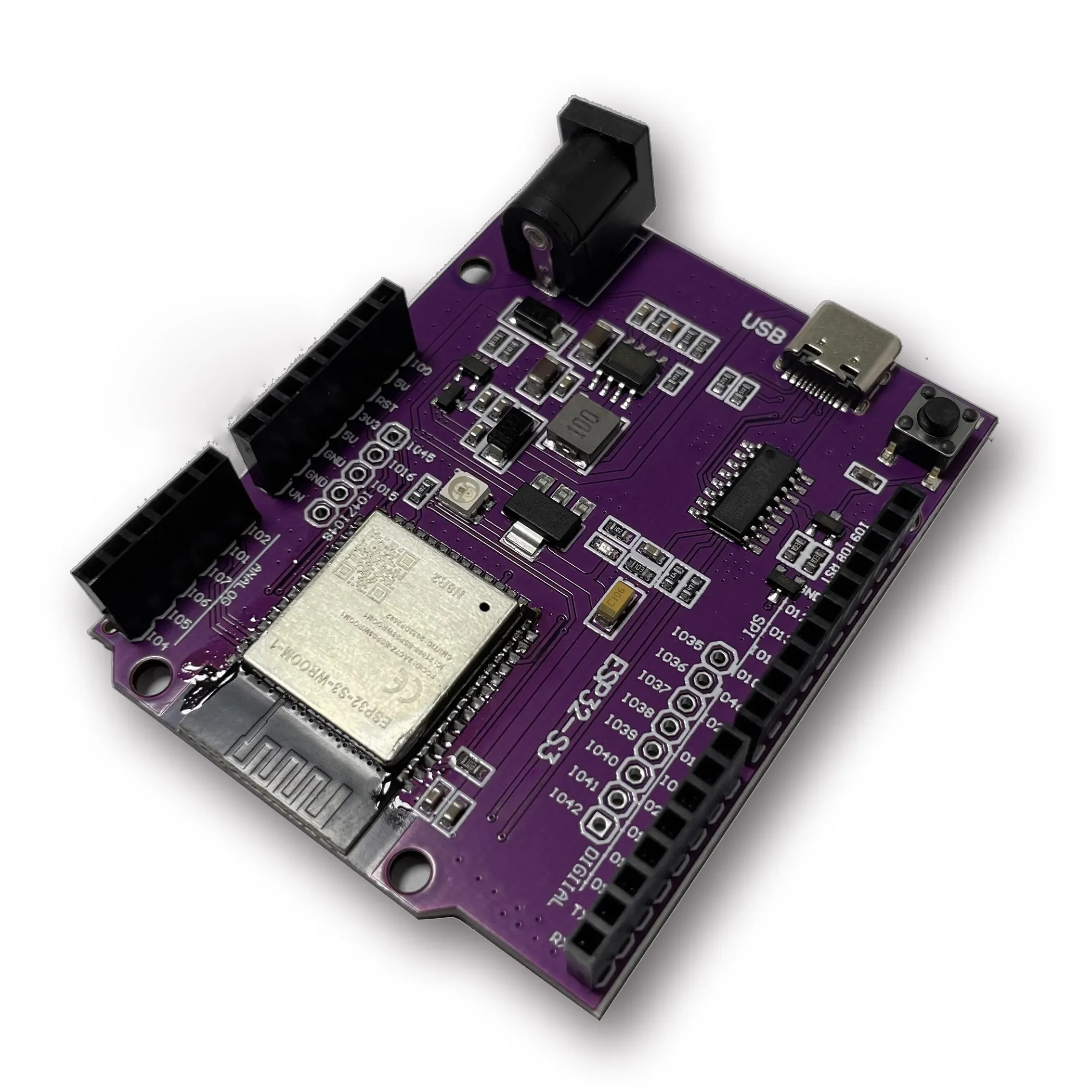 ESP32-S3 para placa de desenvolvimento UNO módulo integrado WROOM-1-N8R2 N16R8 é compatível com DevKitC-1