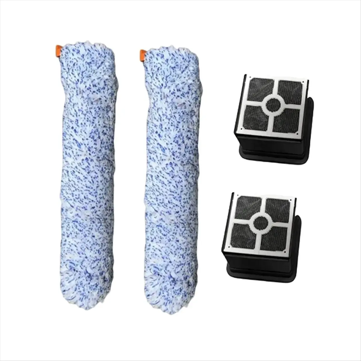 

2 роликовых щеток и 2 фильтра для беспроводного беспроводного пылесоса W90 для сухой уборки, аксессуар для умного подметального робота-пылесоса [BWASCLIM]