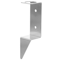 Rain Gauge Bracket Stainless Steel Gauge Holder Mounting Panel Pillar Mount Holder Parts For Home Outdoor Garden Yard Patio