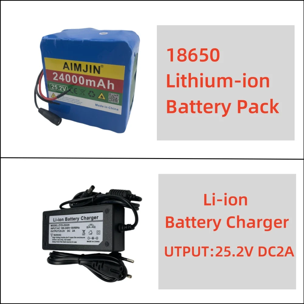 6 s6p 25.2V 24000mAh 18650Batterie au lithium vance hicule eslectrique pour enfants adaptée à subacquei appareils eslectroniques, BMS