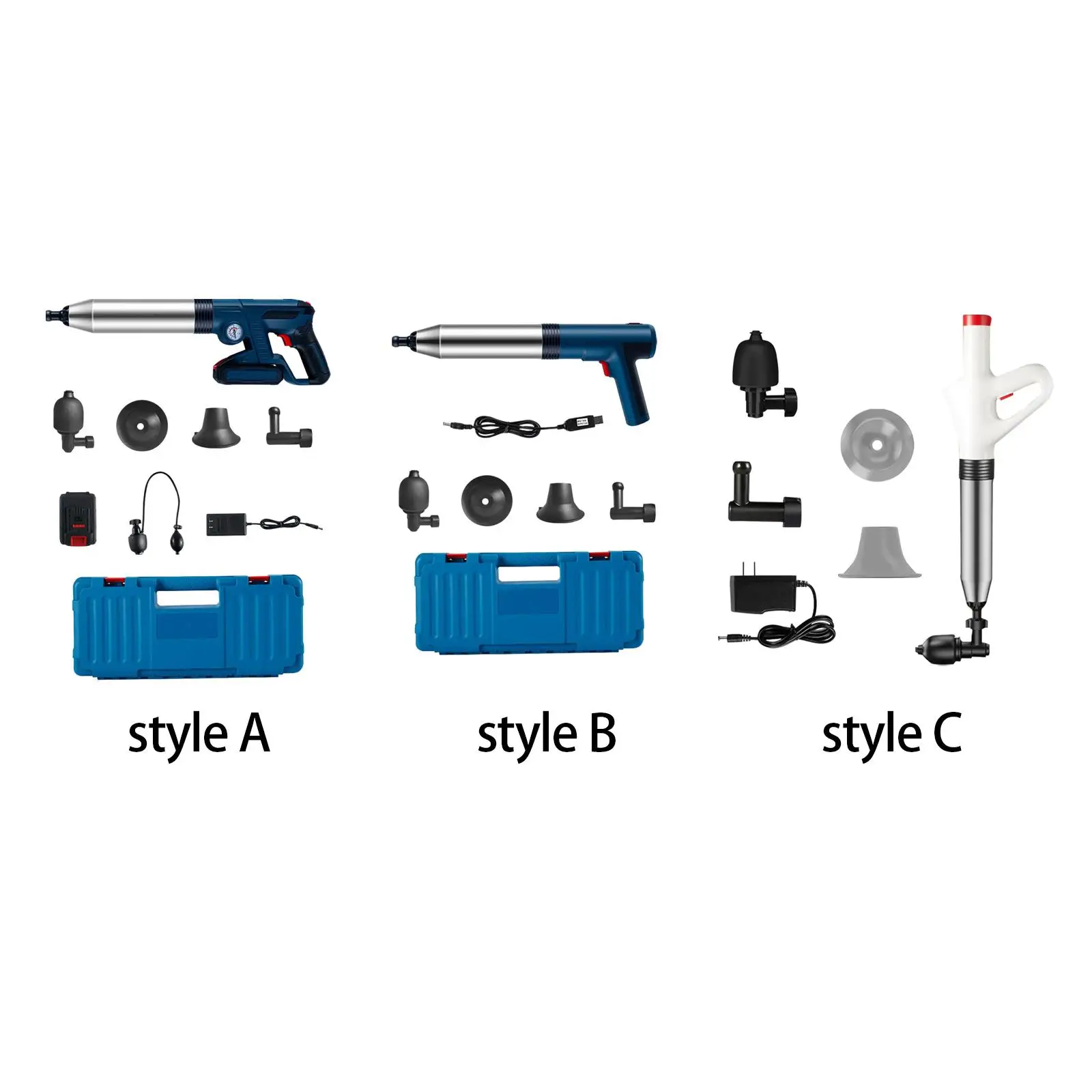 Electric Toilet Dredge Tool Toilet Plunger Powerful Pneumatic Dredge Equipment