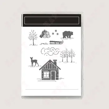 Vánoční dárková razítka, nová kovová řezací šablona, šablona razítka pro rok 2025, scrapbooking, embossování, dekorace, šablona, DIY blahopřání 10 nejlepší prodej razítka a matrice - №2