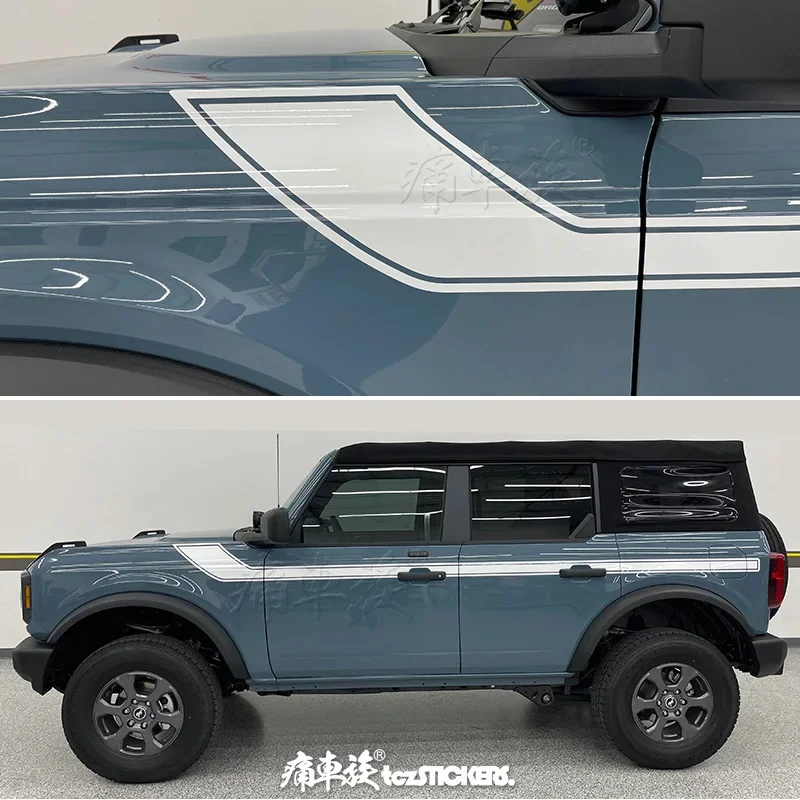 

Автомобильные наклейки для Ford bronco, модификация кузова капота, украшение на заказ, спортивные виниловые наклейки, пленка, аксессуары