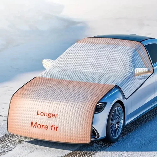 Agrandar la cubierta de nieve del coche parabrisas de invierno escudo de nieve a prueba de viento impermeable ventana del coche cubierta de hielo Universal para Suv Sedan