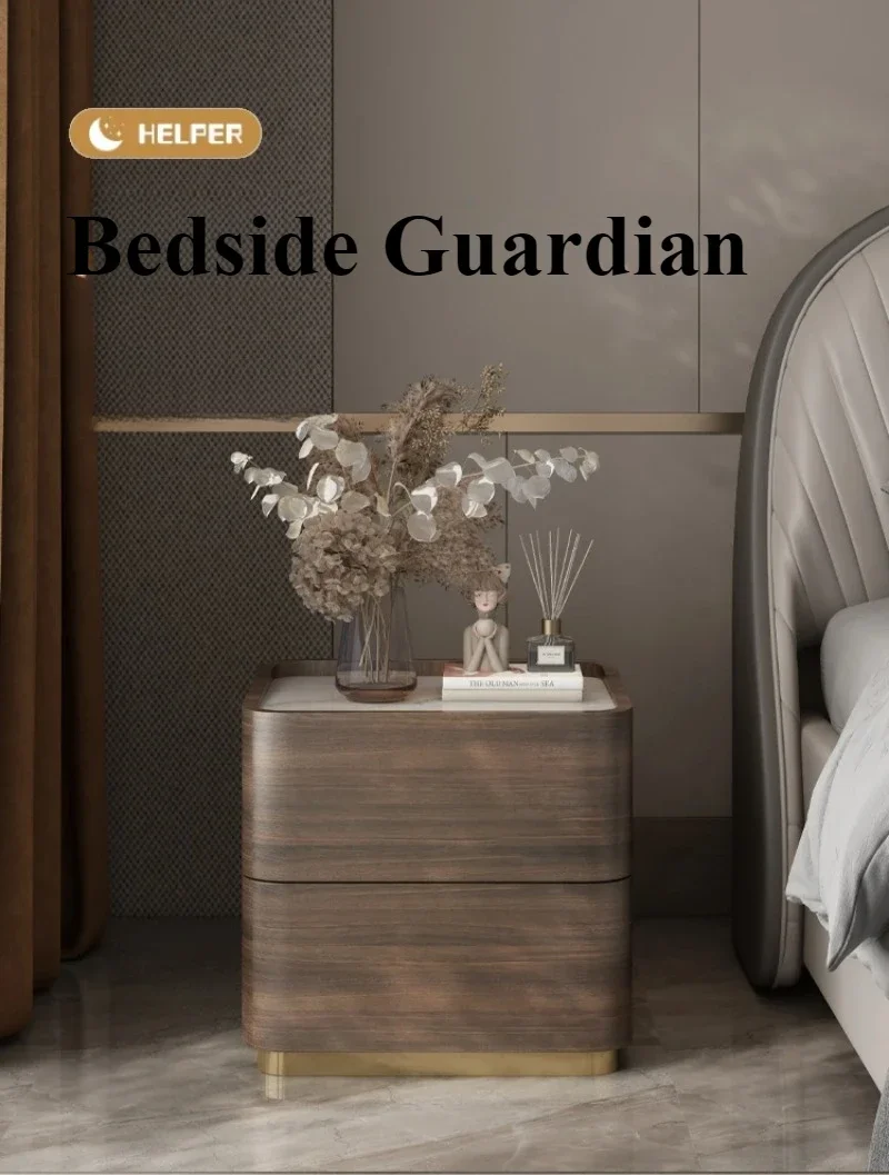 

Деревянный шкаф для хранения в минималистичном стиле, передвижной прикроватный столик для спальни YX830TB