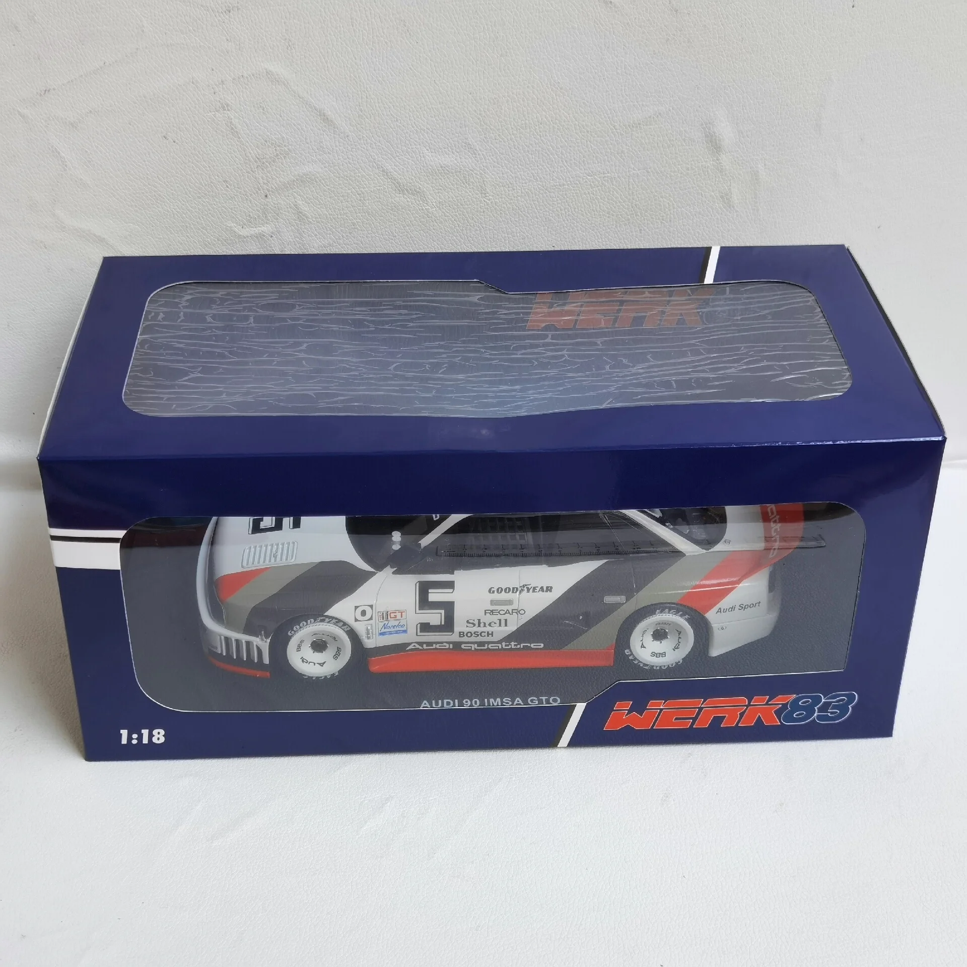 Diecast Werk83 1/18 Scale Audi 90 1989 IMSA GTO#5 Audi H1H2H4 Alloy Car Model