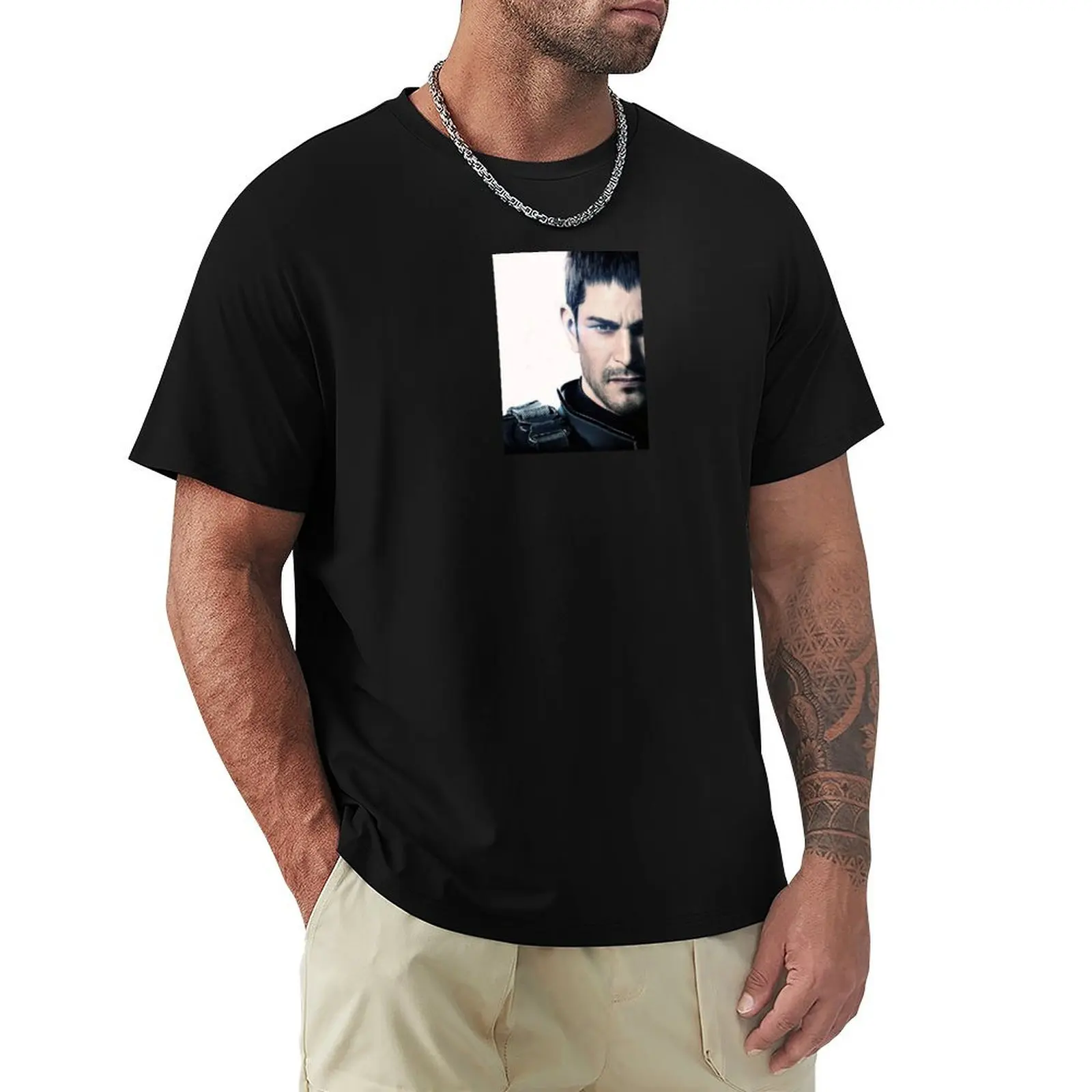 Leon in RE Village T-Shirt Casual Everyday Short Sleeve T-Shirt