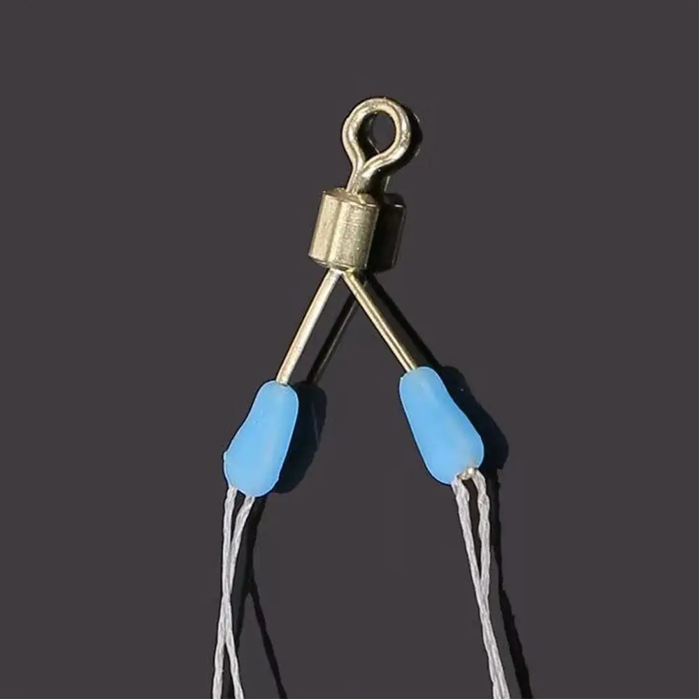 5PCS Hot Swivel Tying tool Double hooks Fishing Line Space Bifurcation Eight Type Contactor Device