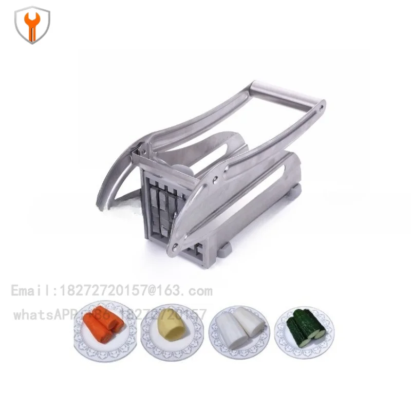 New Manual Potato Cutter for French Fries, Stainless Steel Multifunctional Cucumber and Radish Cutter
